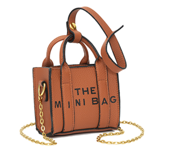 Vegan Leather "The Mini Bag" Tote Handbag
