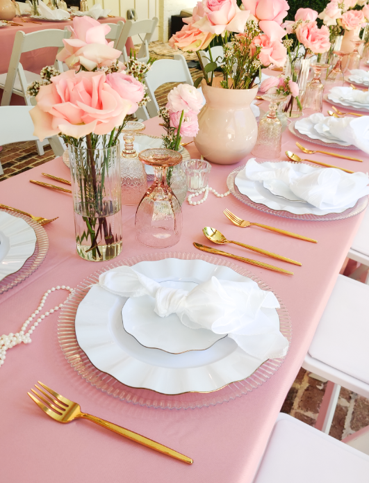 Set of 6 Clear Fluted Edge Charger Plates