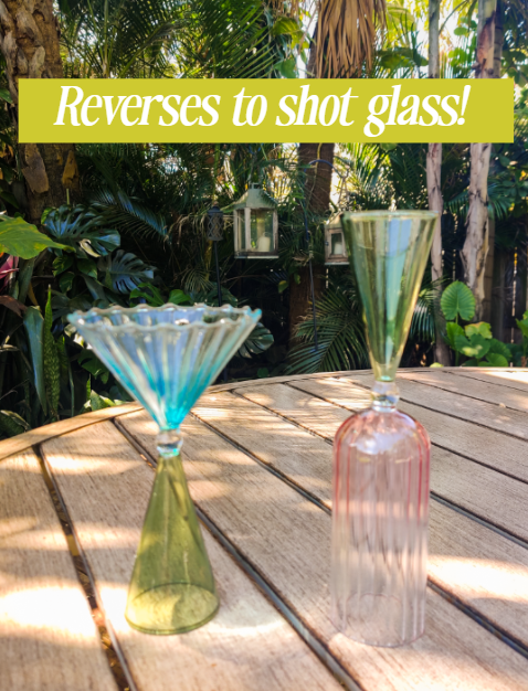 Mid-Century Modern Hand-Blown Cocktail Glasses