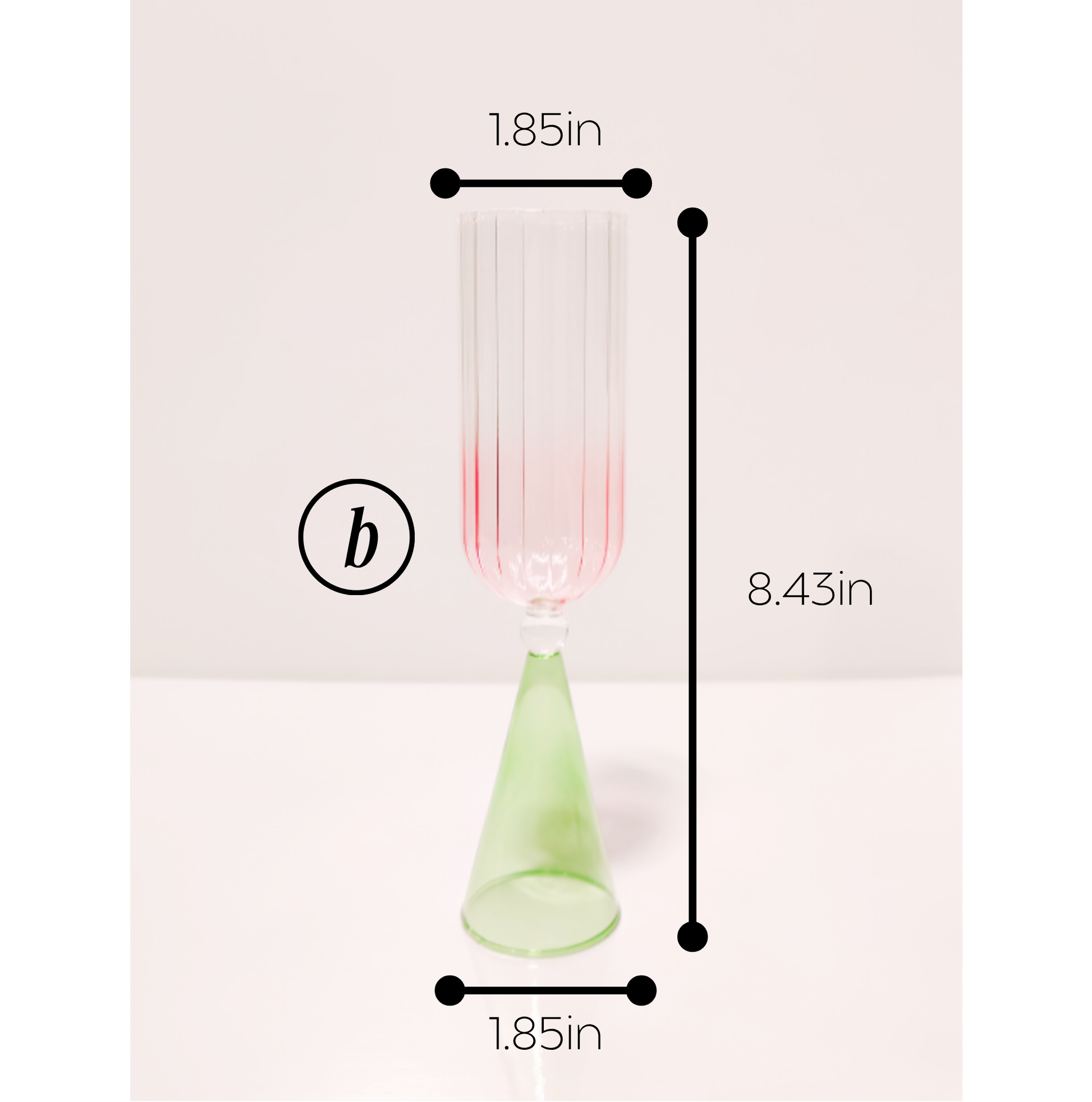 Mid-Century Modern Hand-Blown Cocktail Glasses